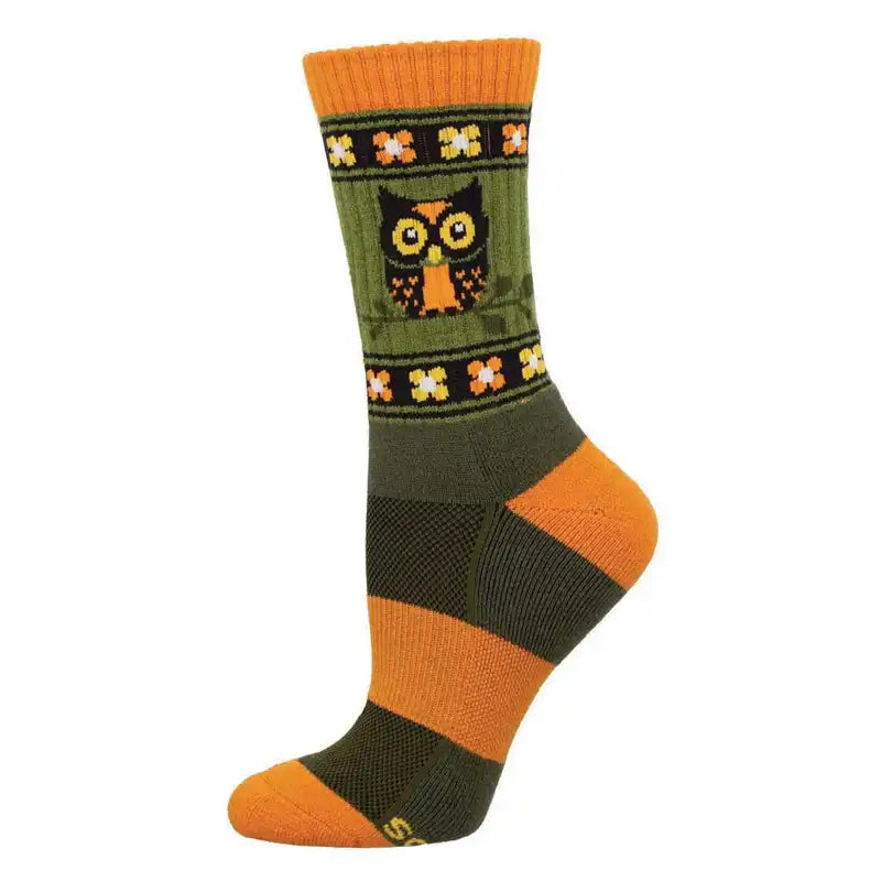 Compass Women's Merino Socks - Owl Alert