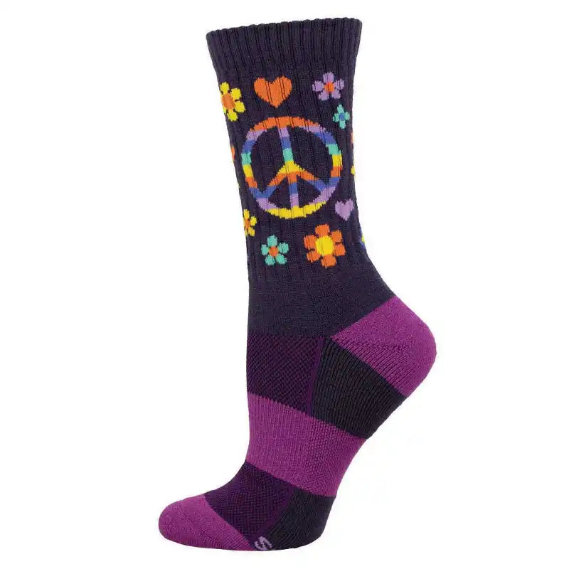Compass Women's Merino Socks - Peace Love