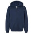 Navy blue Gildan zip hoodie 