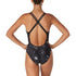 Women's Black Printed bathing suit