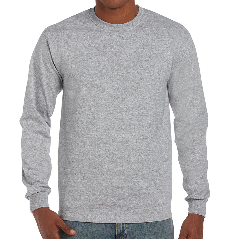 Grey Kids Long Sleeve Shirt