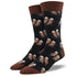 Sockmith Black 'Significant Otter' Men's printed socks