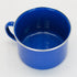 Steel rimmed enamel mug