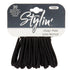 Stylin' 20 Black Ponytail holders