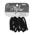 10 Clasp Free Black Hair Ties