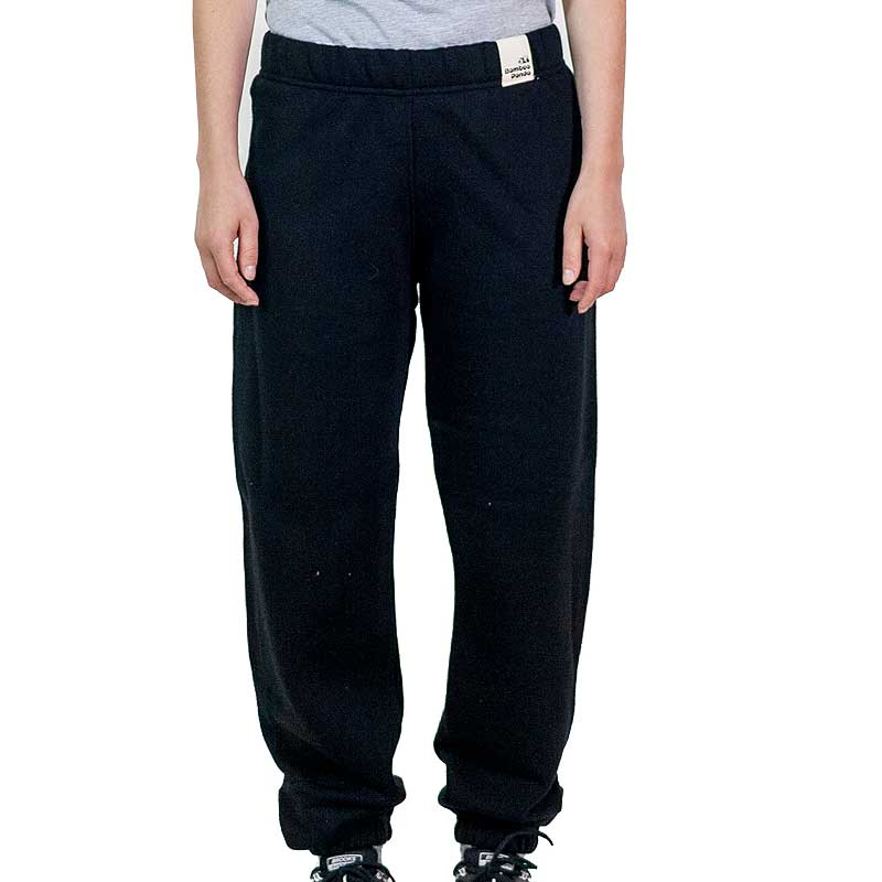 Kids Black Panda Sweat pants