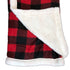 North 49 Sherpa Fleece Blanket red plaid