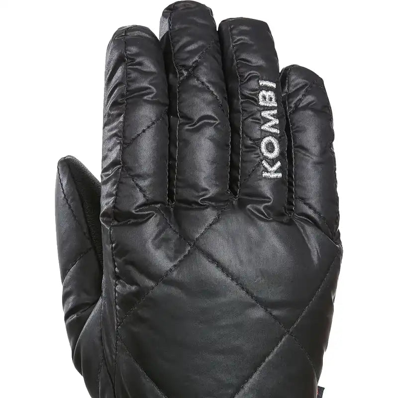 Women's black down gloves