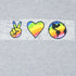 Rainbow Peace Love Earth printed tee