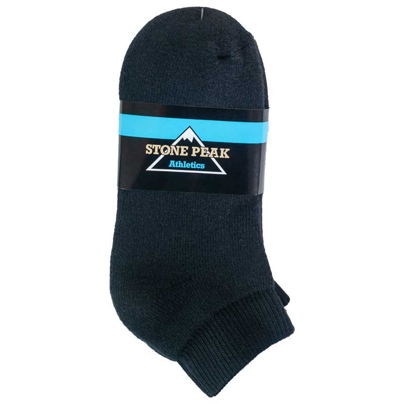 Cotton Black sport socks short