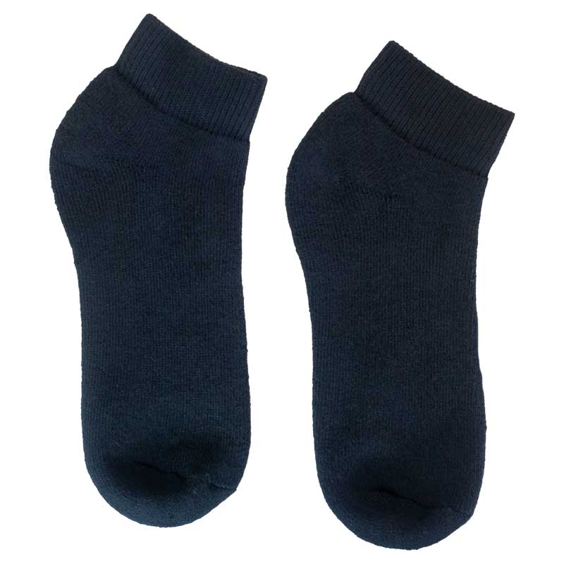 Short black gym socka