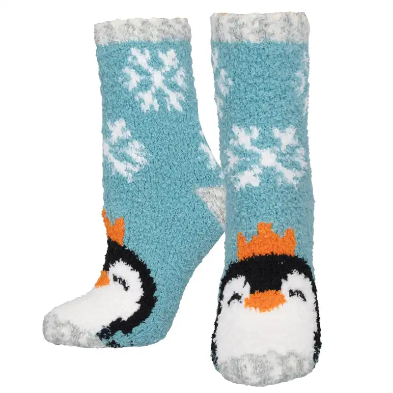 Socksmith 'Penguins' Printed Plush Women's Socks