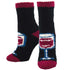 Socksmith Black 'Wine Wednesday' Printed Plush Women's Socks