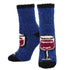 Socksmith Blue 'Wine Wednesday' Printed Plush Women's Socks