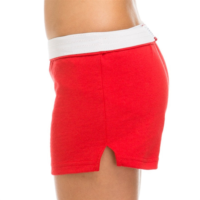 Rolled Waistband Girls Soffe Shorts