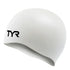 TYR Adult Silicone White Swim Cap