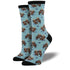 Blue 'Significant Otter' Women's Printed socks