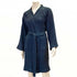 Navy waffle Cotton Bath robe