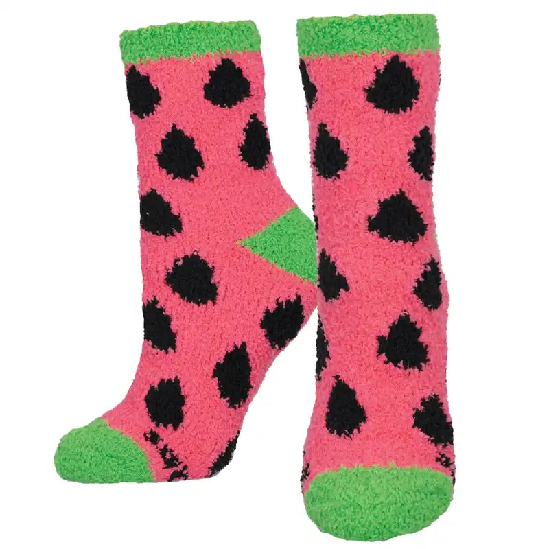 Socksmith 'Watermelon' Printed Plush Women's Socks