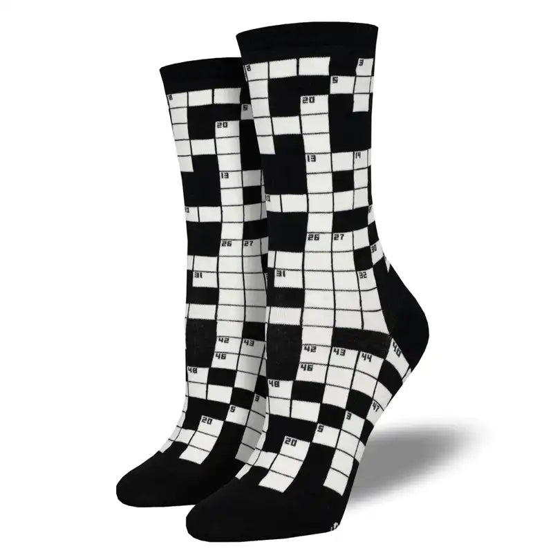 Socksmith 'Sunday Crossword' Women's printed socks