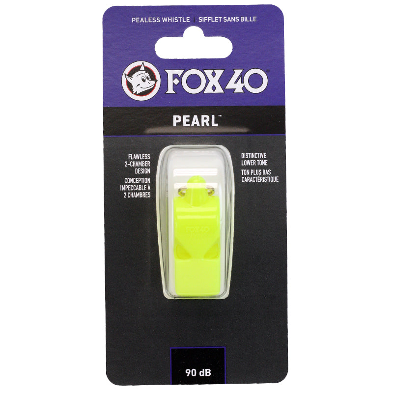 Neon Yellow Fox 40 Pearl Pealess Whistle