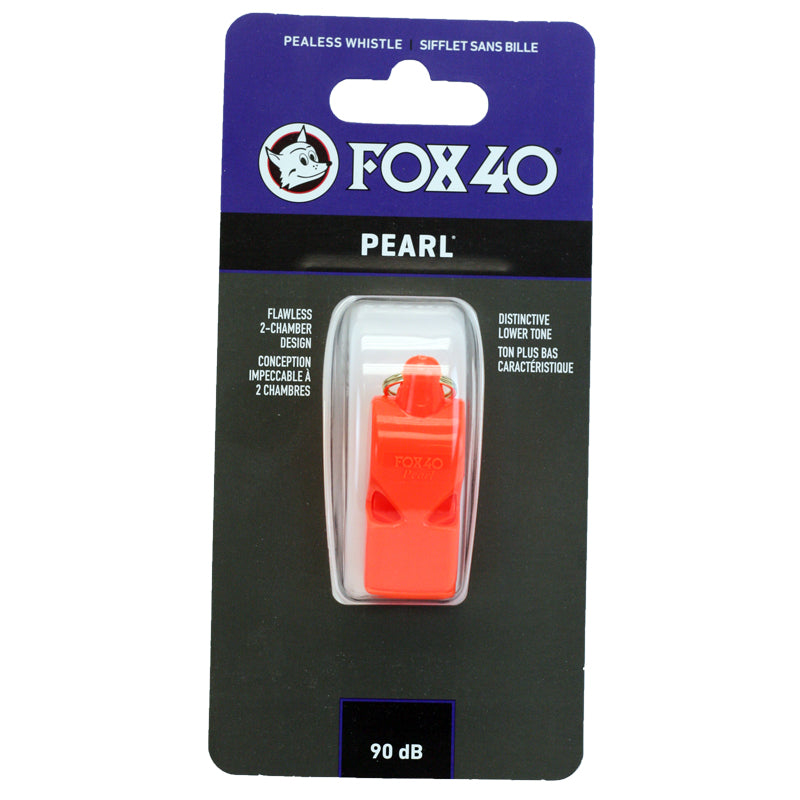 Orange Fox 40 Pearl Pealess Whistle