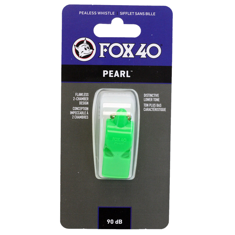 Neon Green Fox 40 Pearl Pealess Whistle